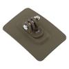 Helmet Mount Quick Installation Hook and Loop Fastener Nylon High Strength Helmet Mount Base for Outdoor Activities Tan
