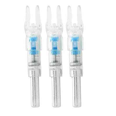 Nock LED Iluminado Ligero de 6.2mm con Encendido Automático Accesorio para Flechas de Tiro con Arco Azul