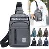 Breast bag men's high-end new single shoulder satchel casual fashion Oxford cloth chest bag outdoor sports lightweight backpack