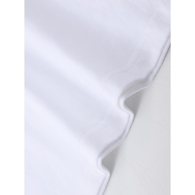 European sizes Summer Trend Men'S Pure T-Shirt, Casual Front Pattern Printing, Outdoor Wear Men'S Fashion Pure T-Shirt