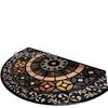 New Half-Round Dirt & Wear-Resistant Bathroom Floor Mat - Easy-to-Clean Decorative Mat