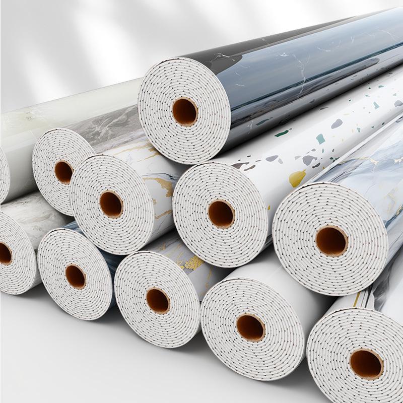 Vergoldete wasserfeste Wandaufkleber im Marmorstil für TV-Hintergründe