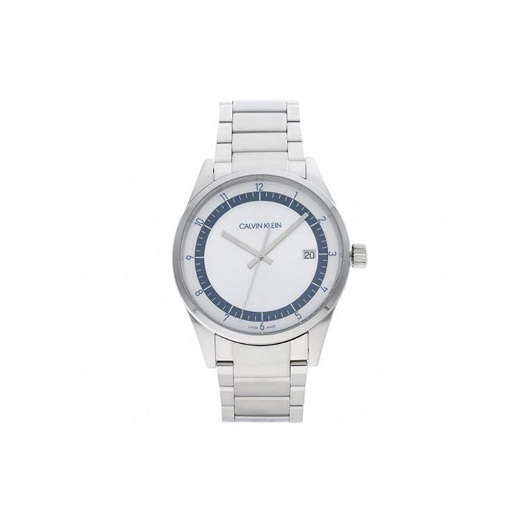 Calvin Klein CK  Quartz Watch Stainless Steel Band 43mm Silver Dial Men watches KAM21146 Silver Dial