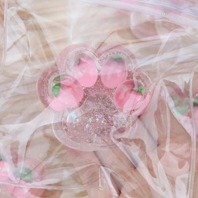 Child Strawberry Grape Pineapple Cat Claw Squish Fidget Toy Slow Rebound Stress Relief  Paw Pinch Decompression Soft Squishy Toy