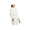 Adidas Lounge FW24 Comfortable Soft Crew Neck Sports Sweatshirt Women Sweatshirt Han-Jade-White JJ3577