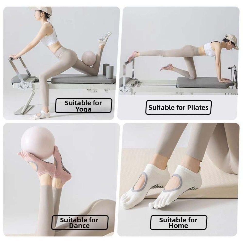 Non-Slip Five-toe Socks Cotton Floor Toe Socks Indoor Socks Women's Short Yoga Socks  Gym