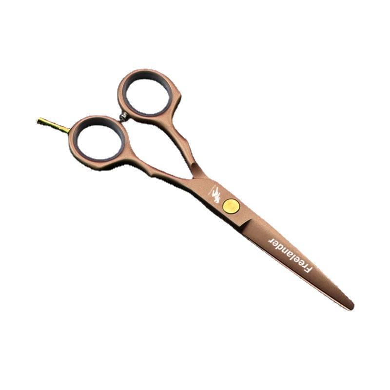 5.5 Inch Local Tyrant Gold Freelancer Symmetrical Handle, Hair Scissors, Hair Scissors, Flat Scissors, Bangs, Tooth Scissors, Thin Scissors