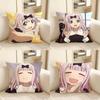 1pc Chika Fujiwara Anime Characters Pillow Case Fashion Square Pillowcase Bedroom Sofa Room Ins Decoration Leisure