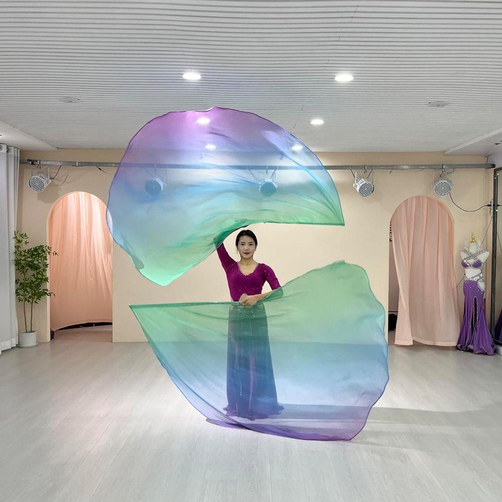 with Telescopic Sticks Belly Dance Accessories Props Scalable Rods Colorful Scarves Flag