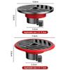 Stainless Steel Shower Floor Drain with Grid Grate Cover Anti-odor Fast Drainage Floor Drain Insectproof Round
