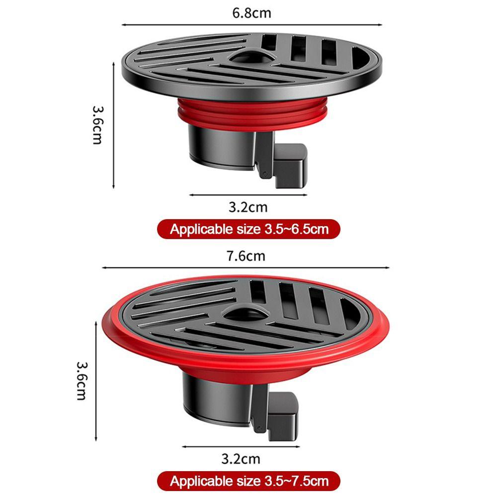 Stainless Steel Shower Floor Drain with Grid Grate Cover Anti-odor Fast Drainage Floor Drain Insectproof Round
