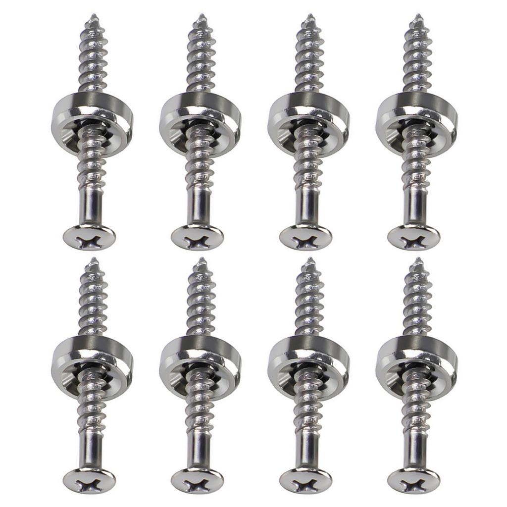 Guitar Neck Joint Bushings Ferrules and Bolts for Electric Guitar or Bass Set of 8Pcs with Mounting Screws Guitar Part