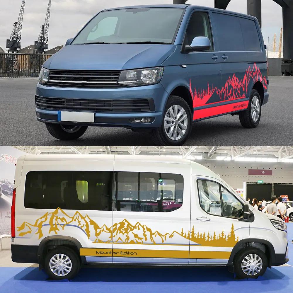 Adesivi per Auto Stile Montagna Per Volkswagen VW Transporter T4 T5 T6 Multivan Caravelle Camper Van Motorhome Decalcomanie Accessori