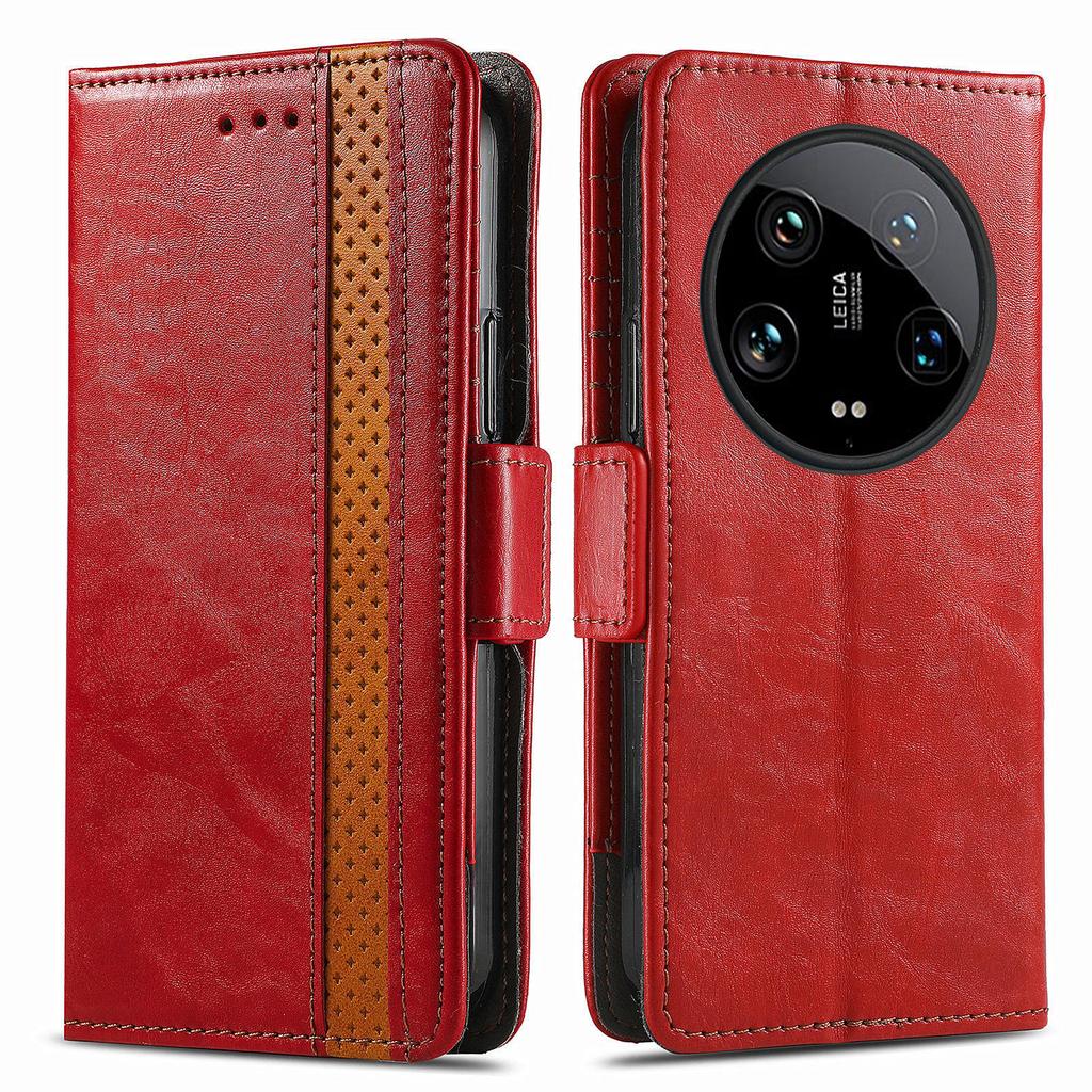 For Xiaomi 14 Ultra Phone Cases CASENEO PU Leather Cover Stand with RFID Blocking Wallet