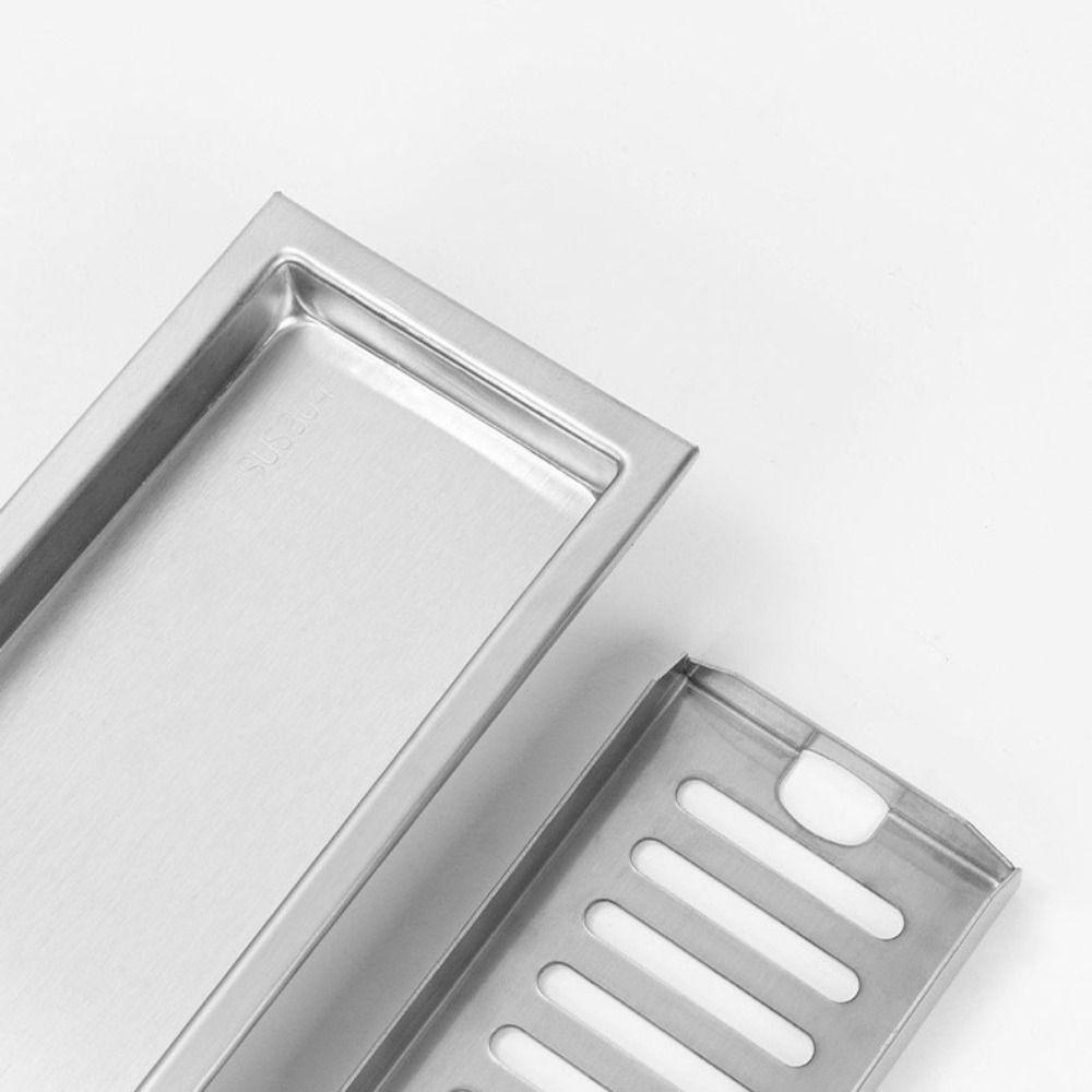 20/30/40/50Cm Linear Shower Drain Stainless Steel Anti Odor Linear Drain Villa Wet Area Decoration