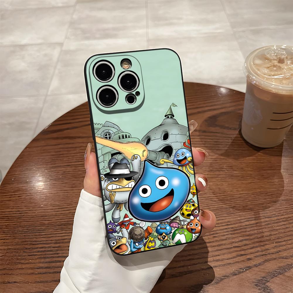 D-Dragon Quest Slime Phone Case For 17 Pro Max Iphone 14 Pro Max 12 16 15 13 Pro 11 Xr X Xs 8 7 Plus Back Cover