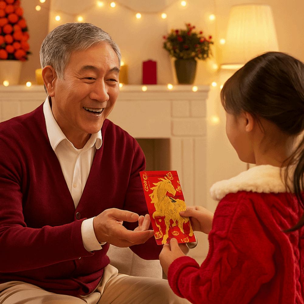 6Pcs/Set Traditional 2026 New Year Red Envelope Paper Spring Festival Envelope Spring Festival