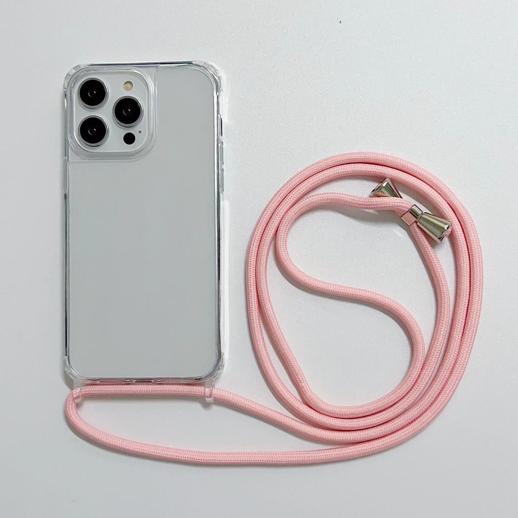 Husă Crossbody Pentru iPhone 16 15 14 13 12 11 Pro Max XS XR X 8 7 Plus Colier Șnur Carcasă Dură Transparentă Clară