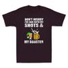 Don't Worry I've Both My Shots Booster Funny Vaccine Drinking Retro Men T-Shirt