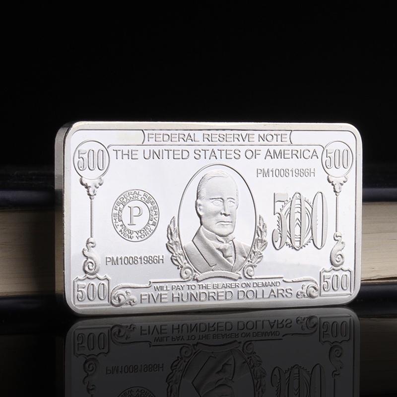 new USA collectible United states 500 dollars souvenir  plated bar metal coin gift