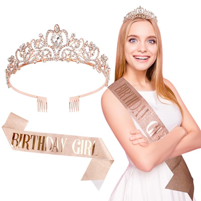 Crowns And Tiaras With Comb Headband For Girl Women Princess Birthday Party Wedding Prom Bridal Christmas Party Gifts