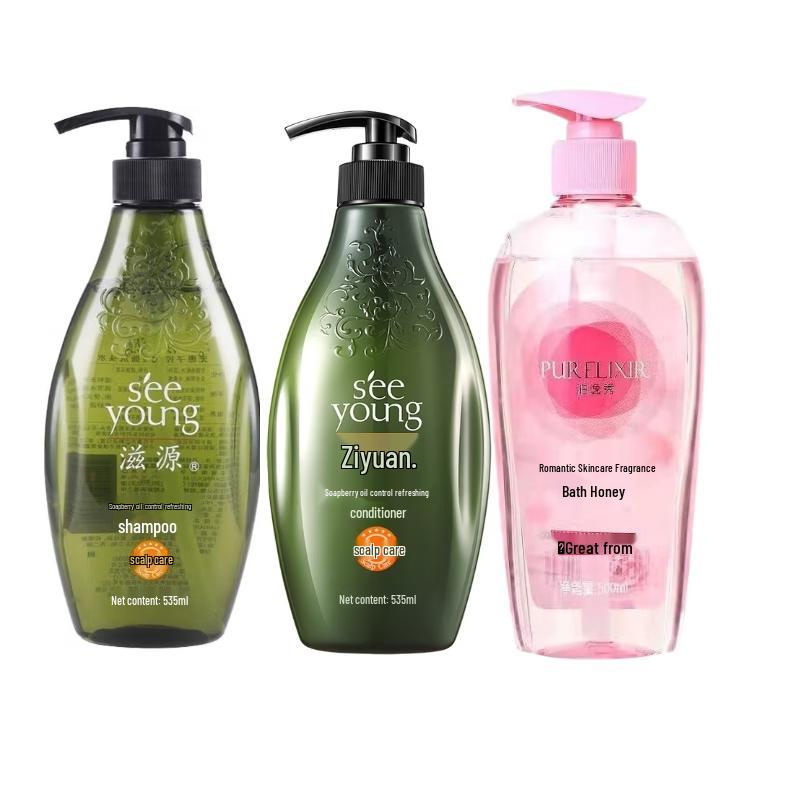 Seeyoung Sapindus Oil Control Refreshing Hair & Body Care Set