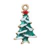 Christmas Enamel Charms for Jewelry Making, Mini Christmas Tree Pendants Charm for DIY Necklace Bracelet Earrings Making
