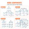 SucceBuy Fort Building Kit for Kids Building Toys with 120 Rods 60 Balls Indoor Outdoor Play Tent for Children Educational Gift