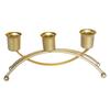 Metal Iron Candleholder Three Head Vintage Candelabra Candle Containers  Wedding Centerpiece