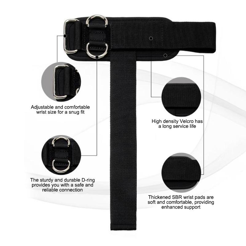 2-in-1 Λουριά Καρπού Για Άρση Βαρών Λουριά Άρσης Βαρών Με D-Ring Λουριά Deadlift Για Μηχανήματα Καλωδίων Γυμναστήριο Λουριά