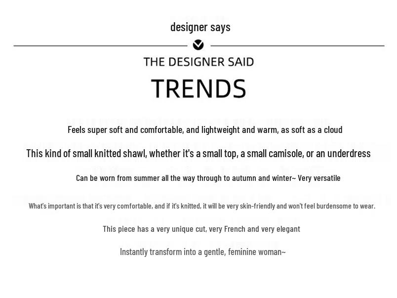 Korean Style Lightweight Knit Bolero Shawl for Women - Versatile Shoulder Cover for Spring, Summer, and Autumn