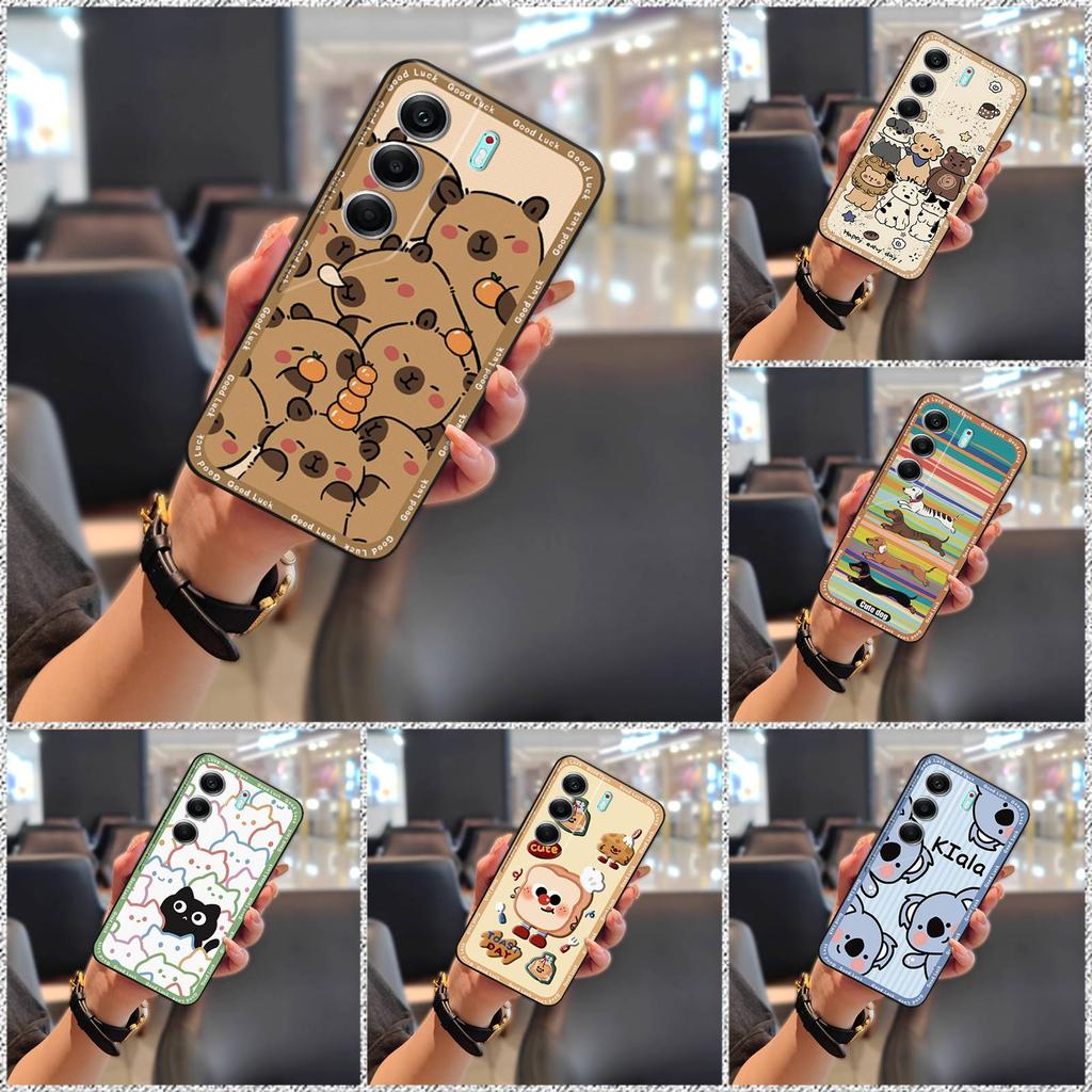 Silicone Dirt-resistant Phone Case For Tecno Camon40 Pro 5G/CM7 Back Cover Waterproof Cartoon Fashion Design Soft Case