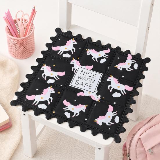 Cartoon Summer Cooling Mat, Square Cooling Seat Cushion for Car Seat, Office Chair, Foldable Leak-Proof Waterproof Ice Gel Sitting Pad