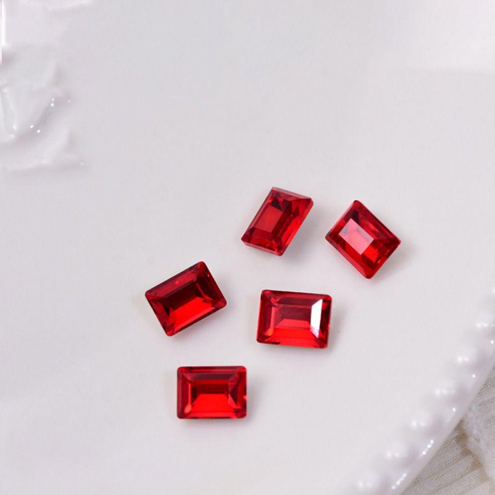 

10 шт. винно-красные украшения для ногтей, блестящие стеклянные стразы, маникюрные украшения для женщин 10 pcs style 10