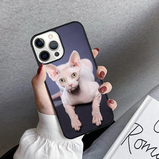 Custodia Cover per Telefono Gatto Sphynx per iPhone 17 Air 16 15 14 plus 11 12 13 pro max coque Shell Fundas