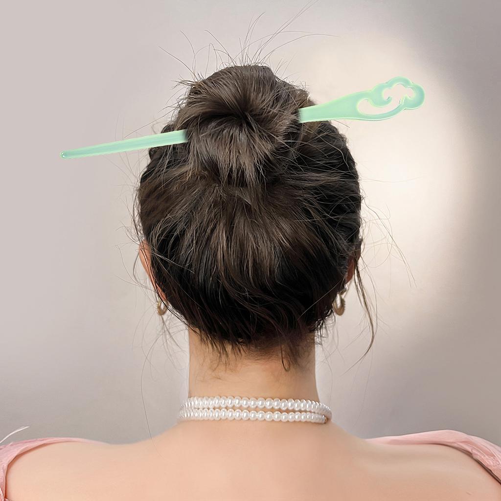 New Chinese Ethnic Style Simple Elegant Xiang Yun Acrylic Hairpin Ancient Style Temperament Hanfu Cheongsam Coiffure Hair Accessory