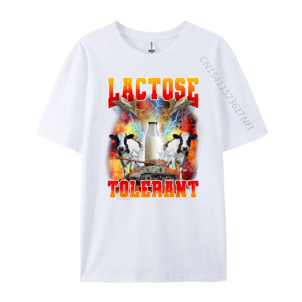Lactose Tolerant Funny Sarcasm Meme Funny Lactose Tolerant Graphic Tee Shirt Youth Tee Shirt Men Tee Shirt