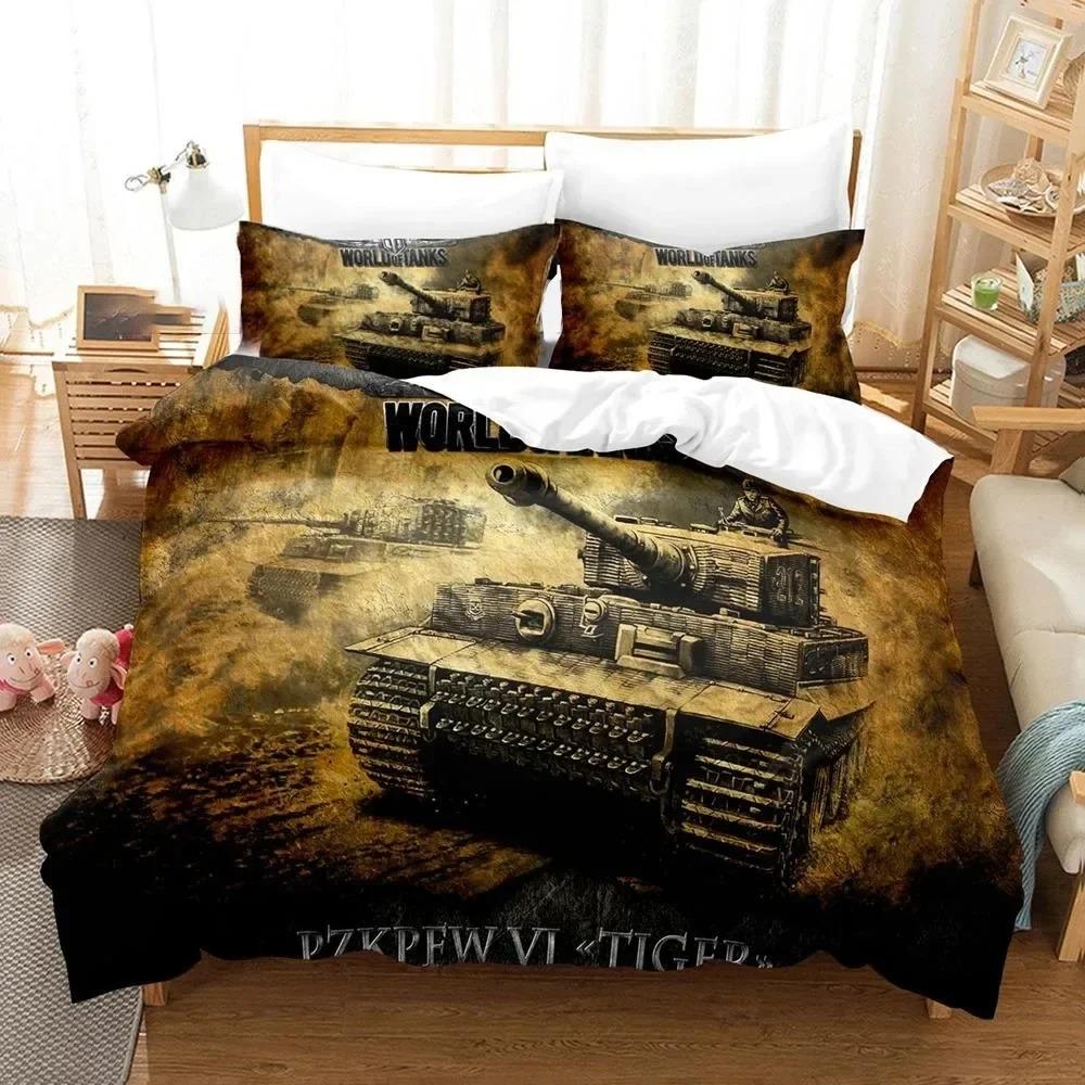 3D Printed World Of Tanks Bedding Set 3D Printed Suitable For Bedroom Duvet Cover Set With Pillowcases Kids Home Textile