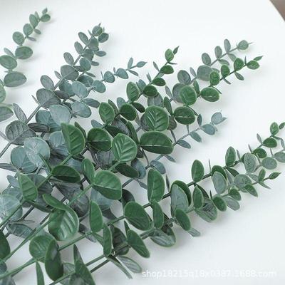 Nordic-Style Eucalyptus Leaf Artificial Flower Ornaments - Fresh Green Plant Photo Props Decor
