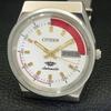 AUTOMATIC VINTAGE CITIZEN 8200 JAPAN MENS WHITE COLOR DIAL WATCH a500246-2 R151b-a500246