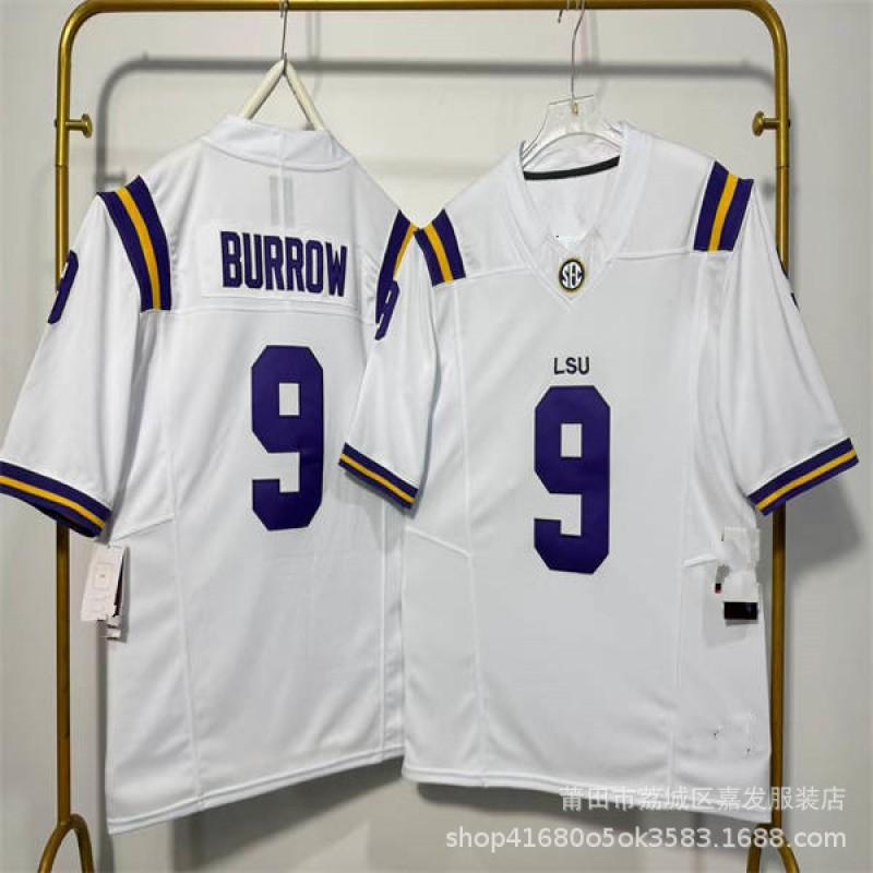 LSU Tigers NCAA College Football Practice Jersey Mens Cotton Sportswear Rugby Fan Wear Fall