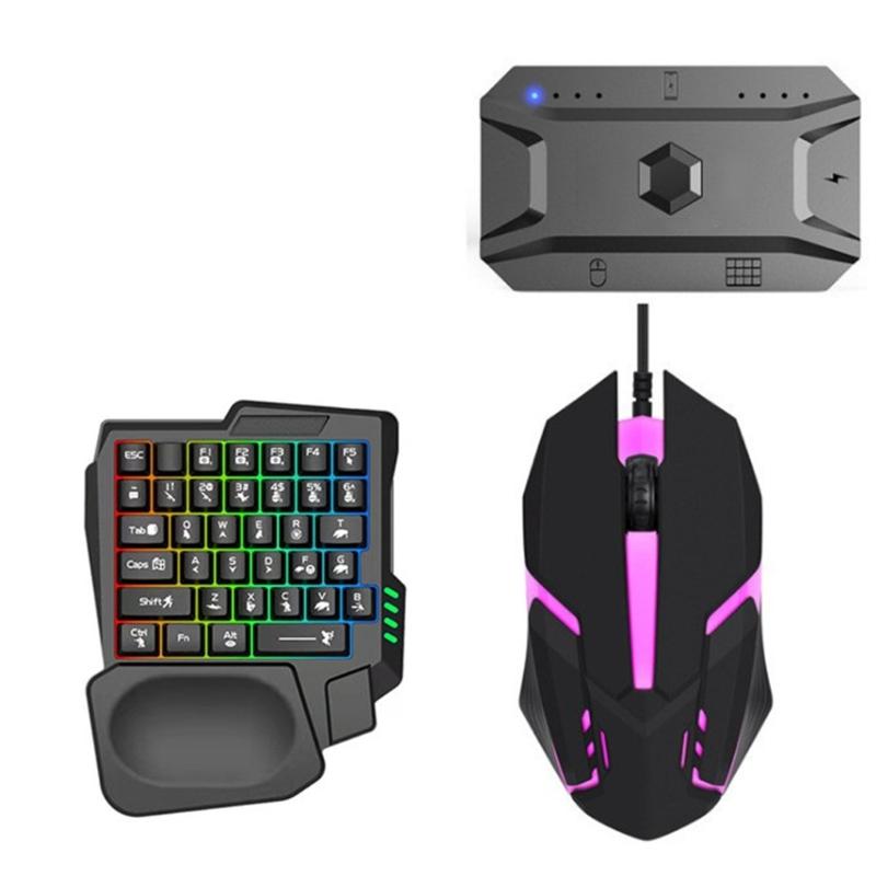 Hochpräzise Hintergrundbeleuchtete Tastatur und Mobile Gaming-Maus Kombination Anpassbare Makrofunktion 800-3200 DPI Einstellbar