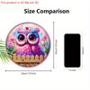 Colorful Wooden Sign with Adorable Owl Pattern Design - Unique Wall Pediments - Ideal for Front Door, Yard, Porch, Room Decor