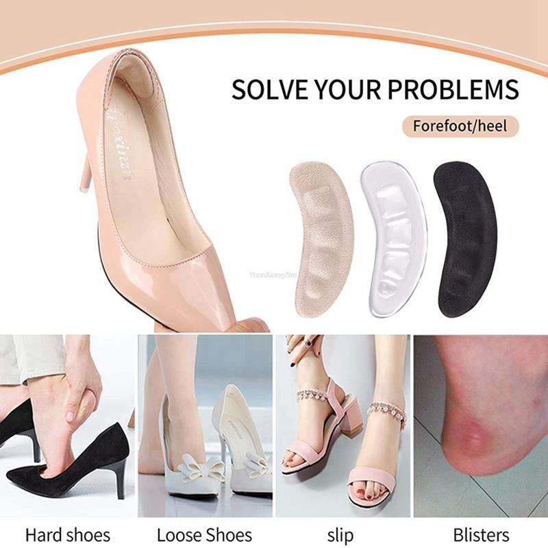 Shoe Pads for High Heels Anti-Slip Foot Pads for Sandals Anti-wear Feet Silicone Heel Protectors for Womens Shoes Heel Protector