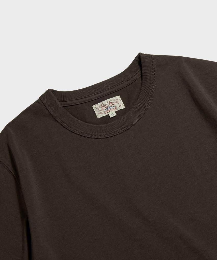 Ledeutoneido 9.5Oz Cotton Basic Tee Mocha Brown