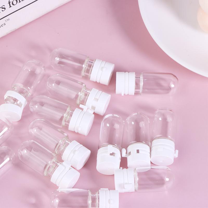 15Pcs 2ML Clear Leak-Proof Travel Bottle For Makeup Remover Lotion Portable Dispenser With Flip-Top Essence Bottled Separately