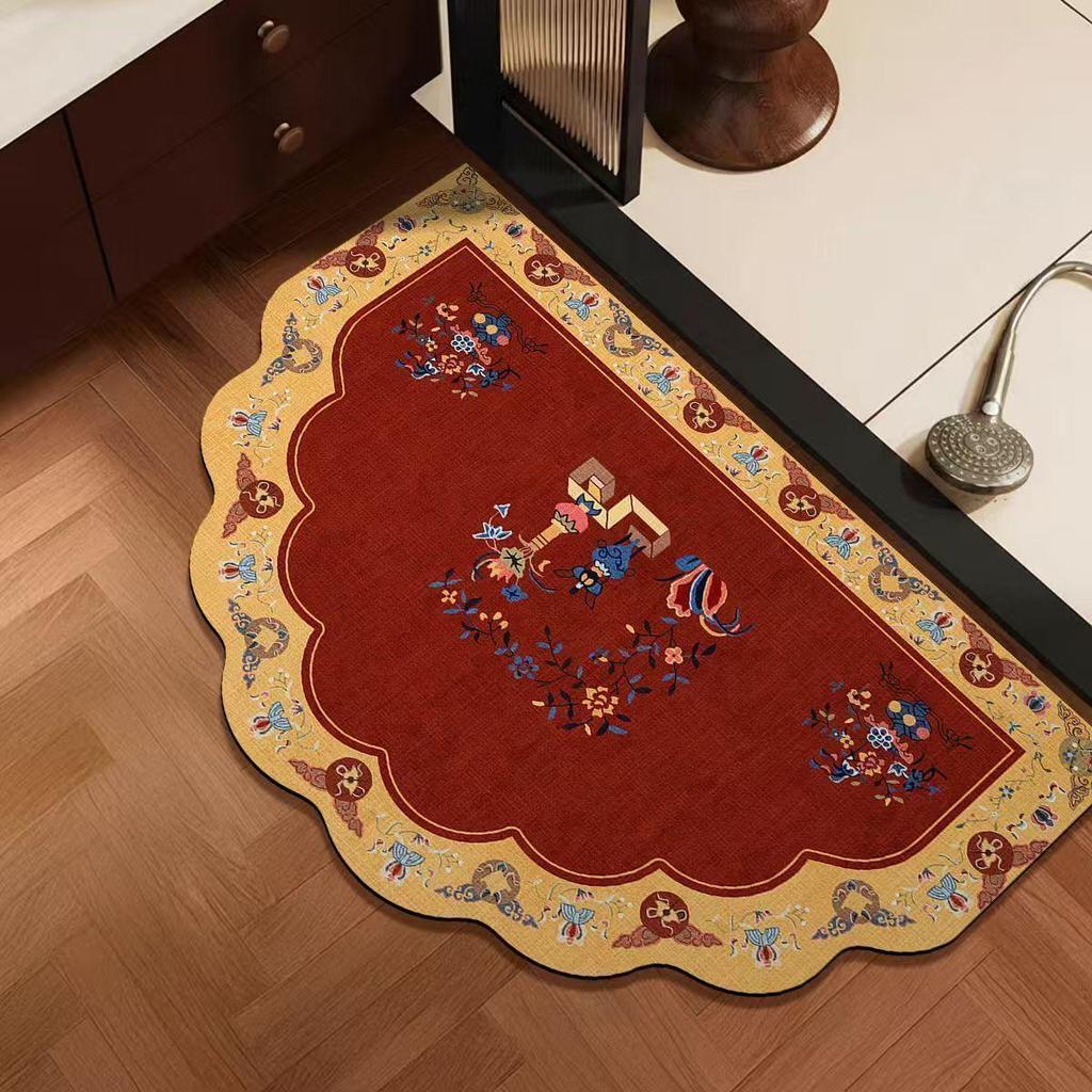 Diatom Mud Floor Mat: Non-Slip, Water-Absorbing, Dirt-Resistant Bathroom Mat