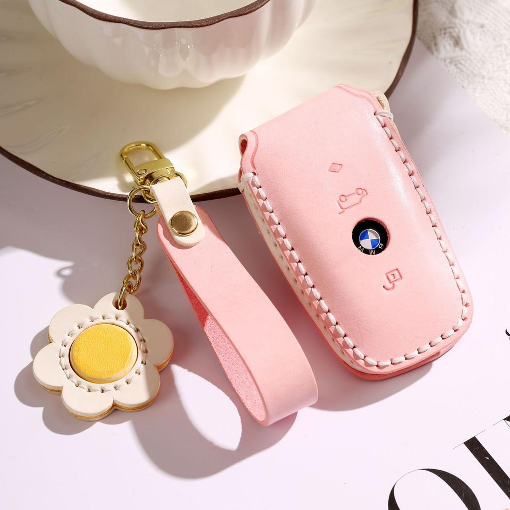 Applicable to BMW key cover 5 series 530 square 320li old 7 series x1 car x3x4 bag 118i protective case buckle