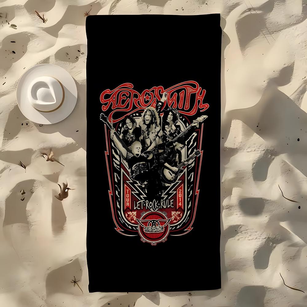 Band A-Aerosmith Towel Microfiber Beach Towel, Quick-Dry, Sand-Free, Ultra-Fine Fiber, Super Soft.
