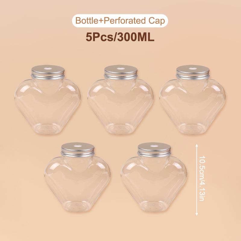 

Бутылки для воды в форме сердца на Рождество, прозрачная бутылка для молока, чая, кофе, сока, портативная кружка для питья, креативная бутылка для воды для домашних животных A5